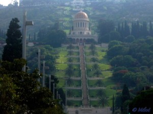 Sanctuaire et jardins Bahais, à Haifa