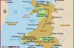 Carte du Pays de Galles