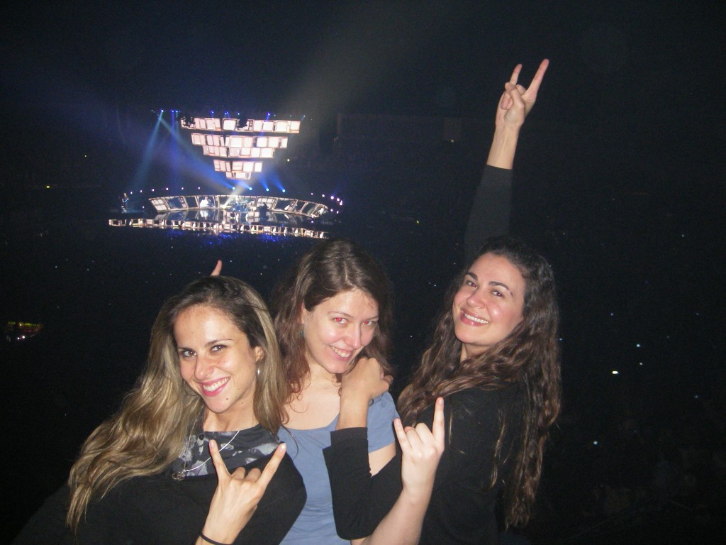 Avec Vivienne et Marcella pendant le concert