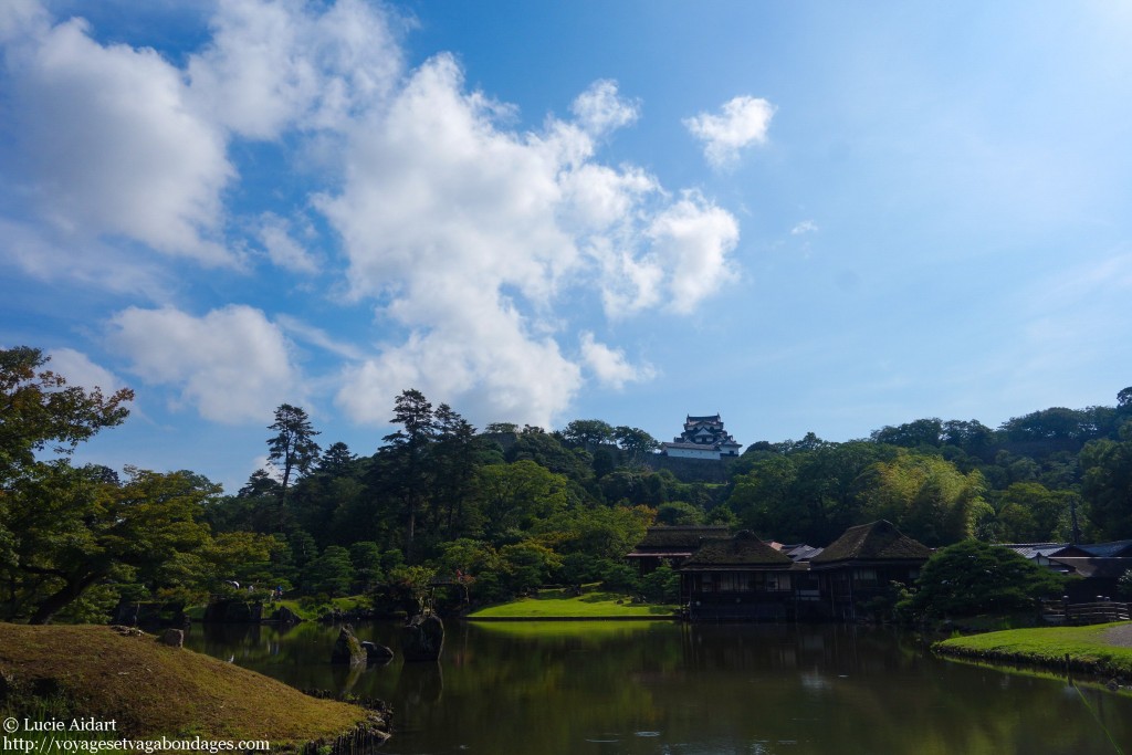 Jardin zen et château à Hikone