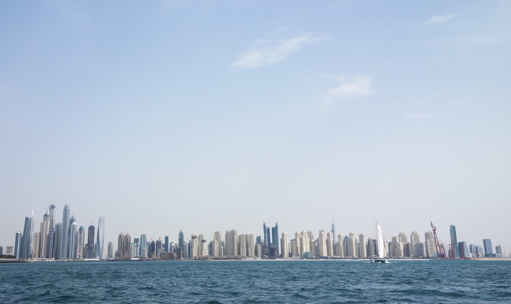Vue sur la Skyline de Dubaï, escale à Dubaï