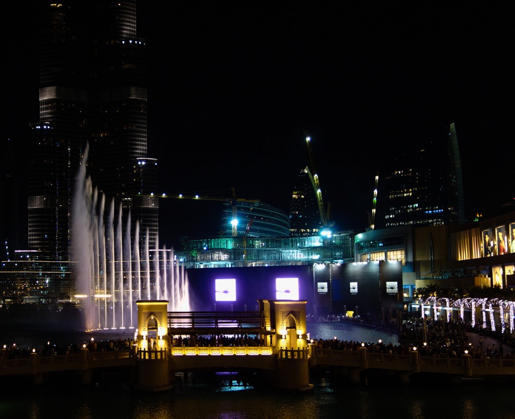Spectacle des fontaines, escale à Dubaï