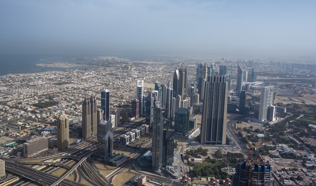 Vue depuis le Burj Khalifa, escale à Dubaï