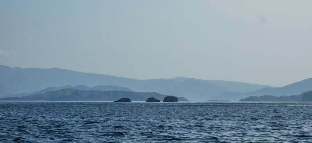 Le bateau en direction de Komodo et Rinca