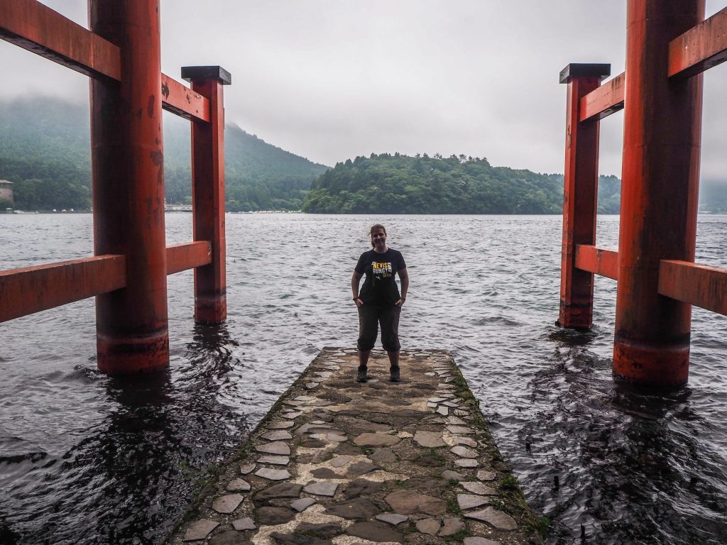 A Hakone, au début d'un mois de voyage à travers le Japon