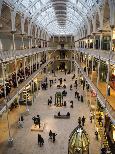 National Museum of Scotland à Edimbourg - Visiter Edimbourg en hiver - Un week-end dans la capitale écossaise: visiter Edimbourg en mode slow travel / que faire en cas de pluie Edimbourg et sur les traces d'Harry Potter à Edimbourg.
