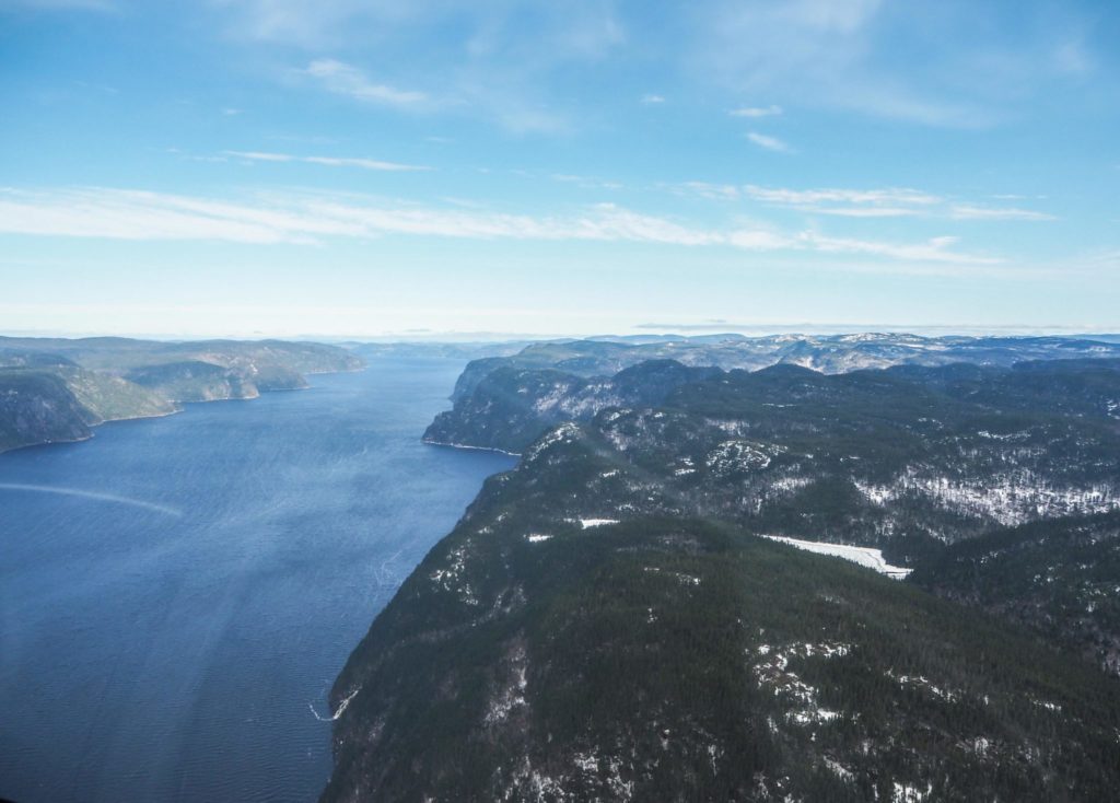 Tour d'hélicoptère au-dessus du Fjord du Saguenay - Visiter la région du Saguenay Lac Saint-Jean