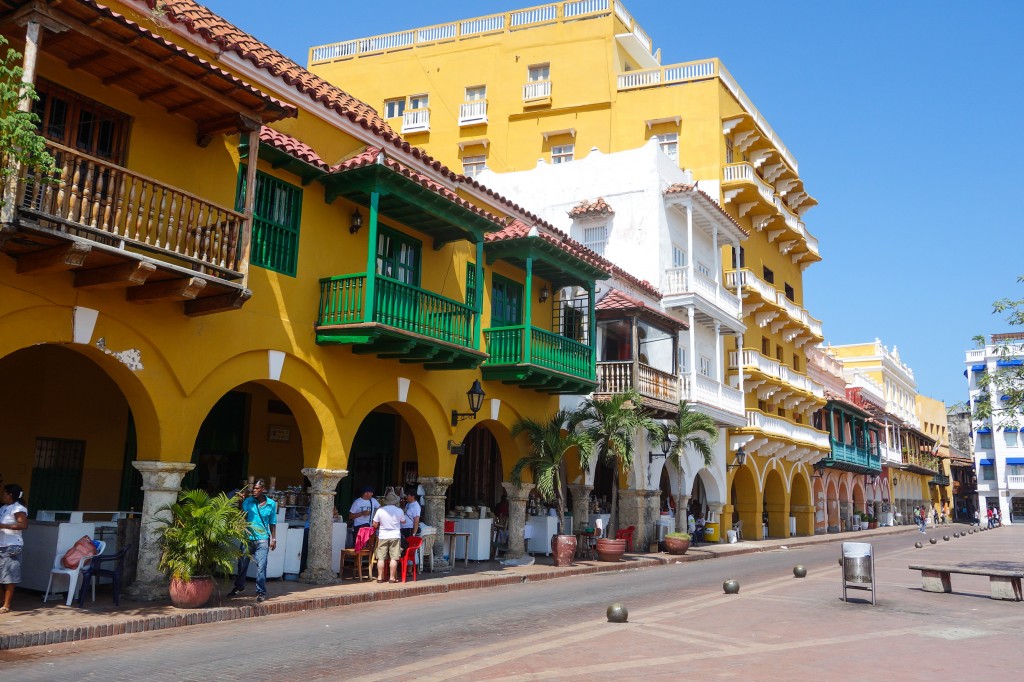 Carthagène des Indes, voyage en Colombie, les couleurs du vieux centre de Cartagena