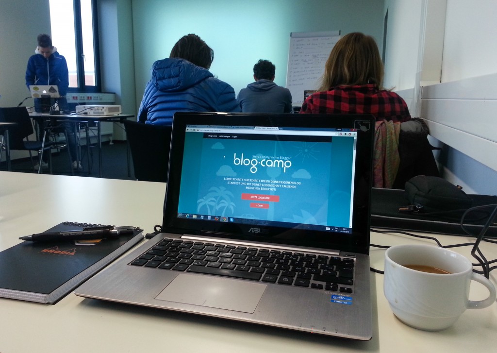 Atelier blogging à Berlin, blogcamp