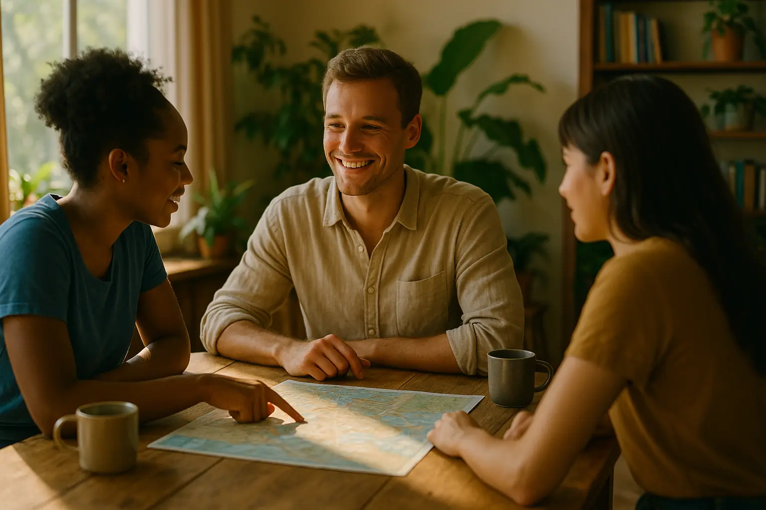 A man riding a mountain bike through a forest