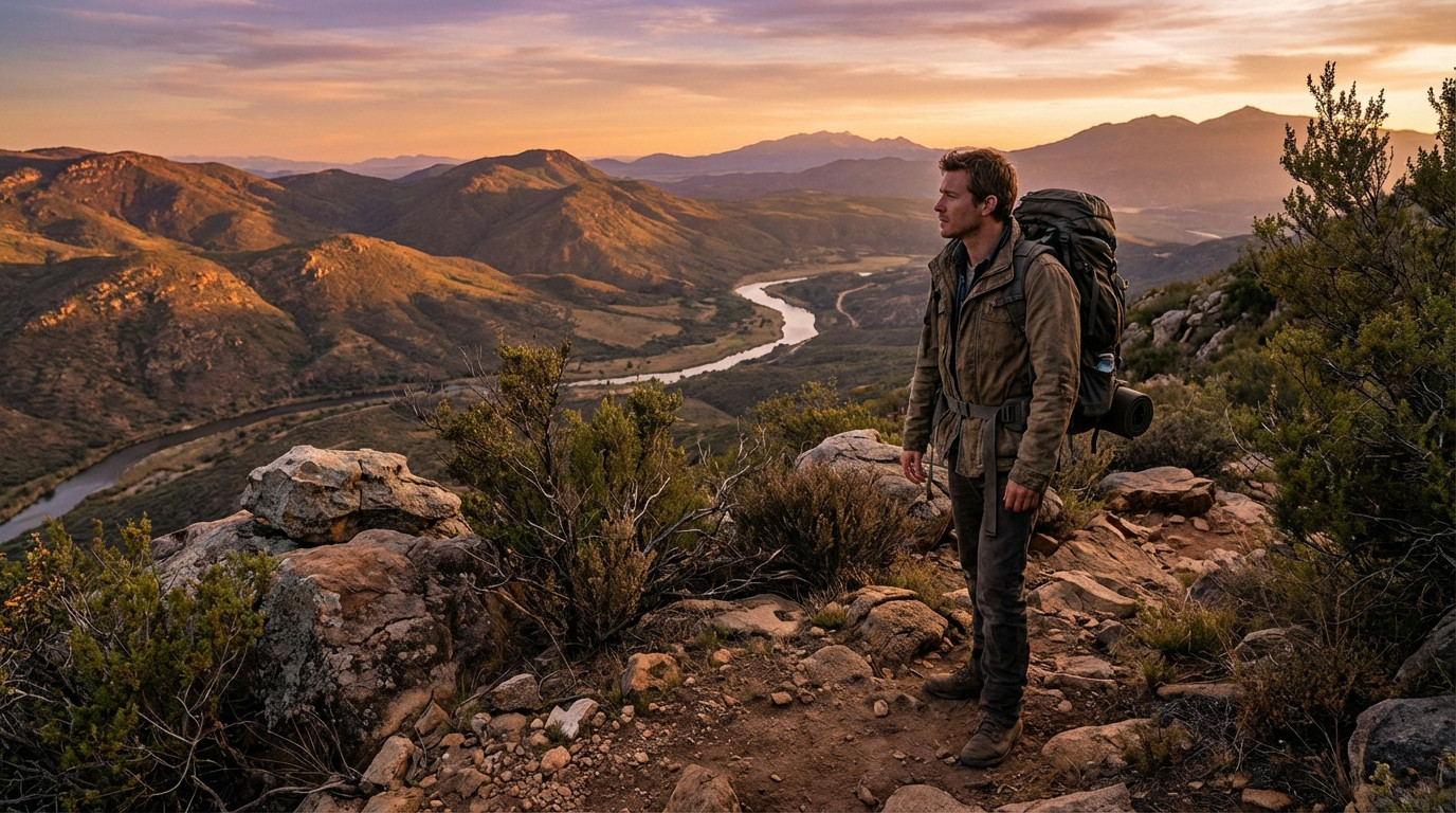 A man riding a mountain bike through a forest