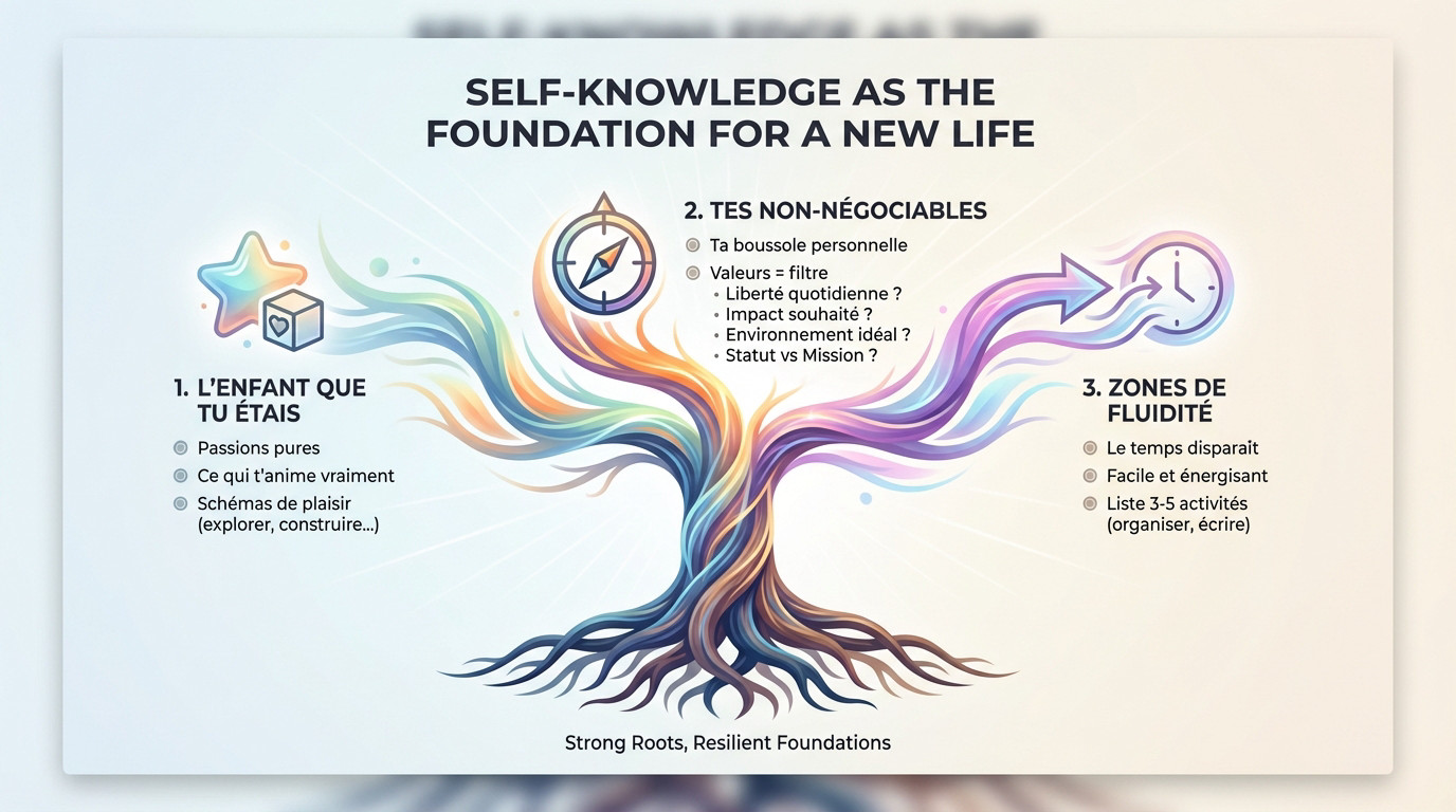 Femme prenant des notes dans un carnet face à la nature pour trouver sa voie professionnelle