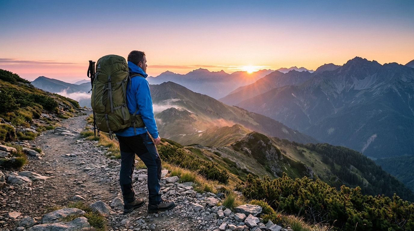 A man riding a mountain bike through a forest