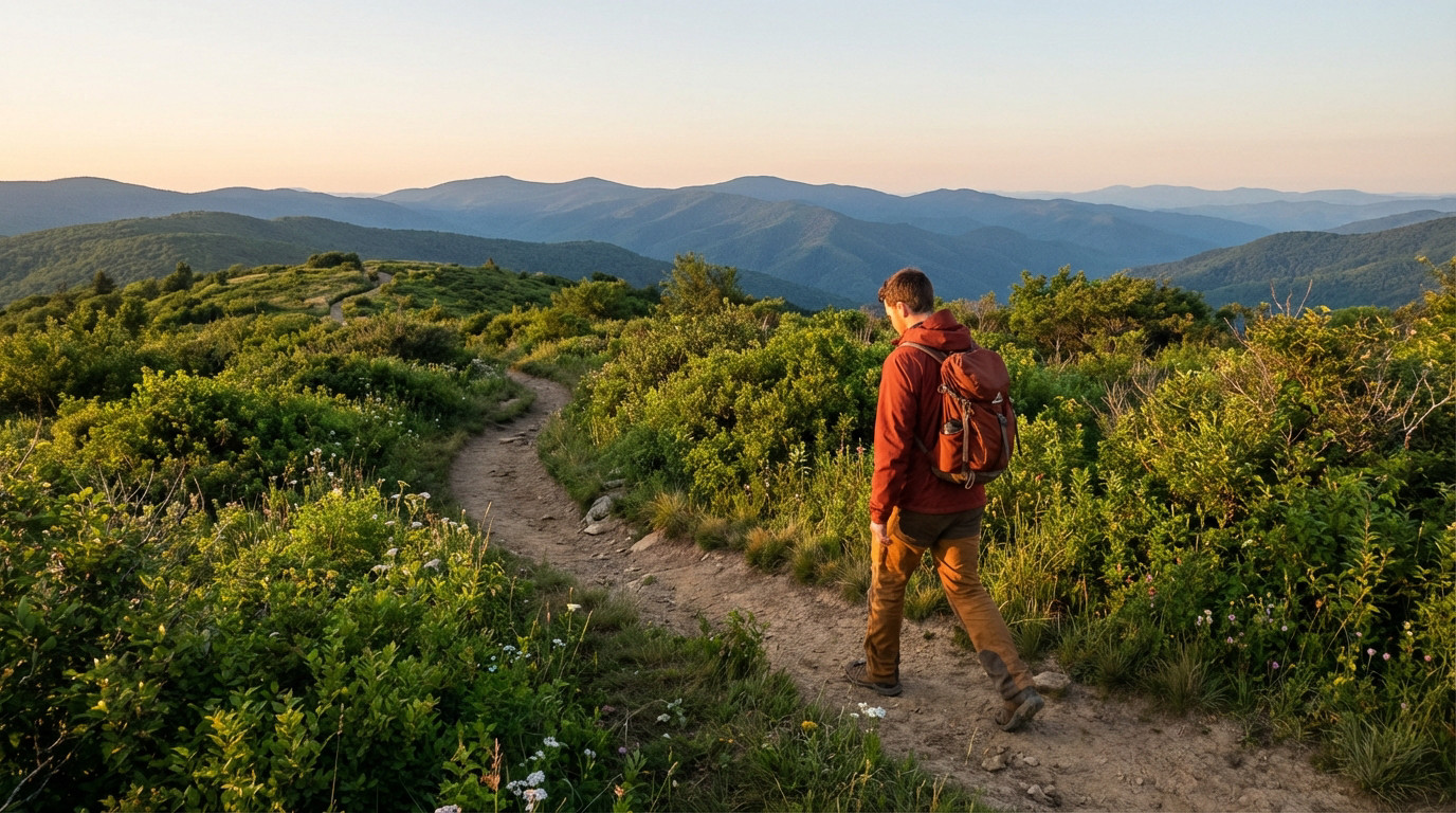 A man riding a mountain bike through a forest