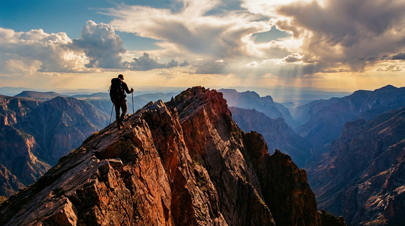 A man riding a mountain bike through a forest